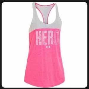 UNDER ARMOUR Breast Cancer “HERO” Racerback HeatGear Tank